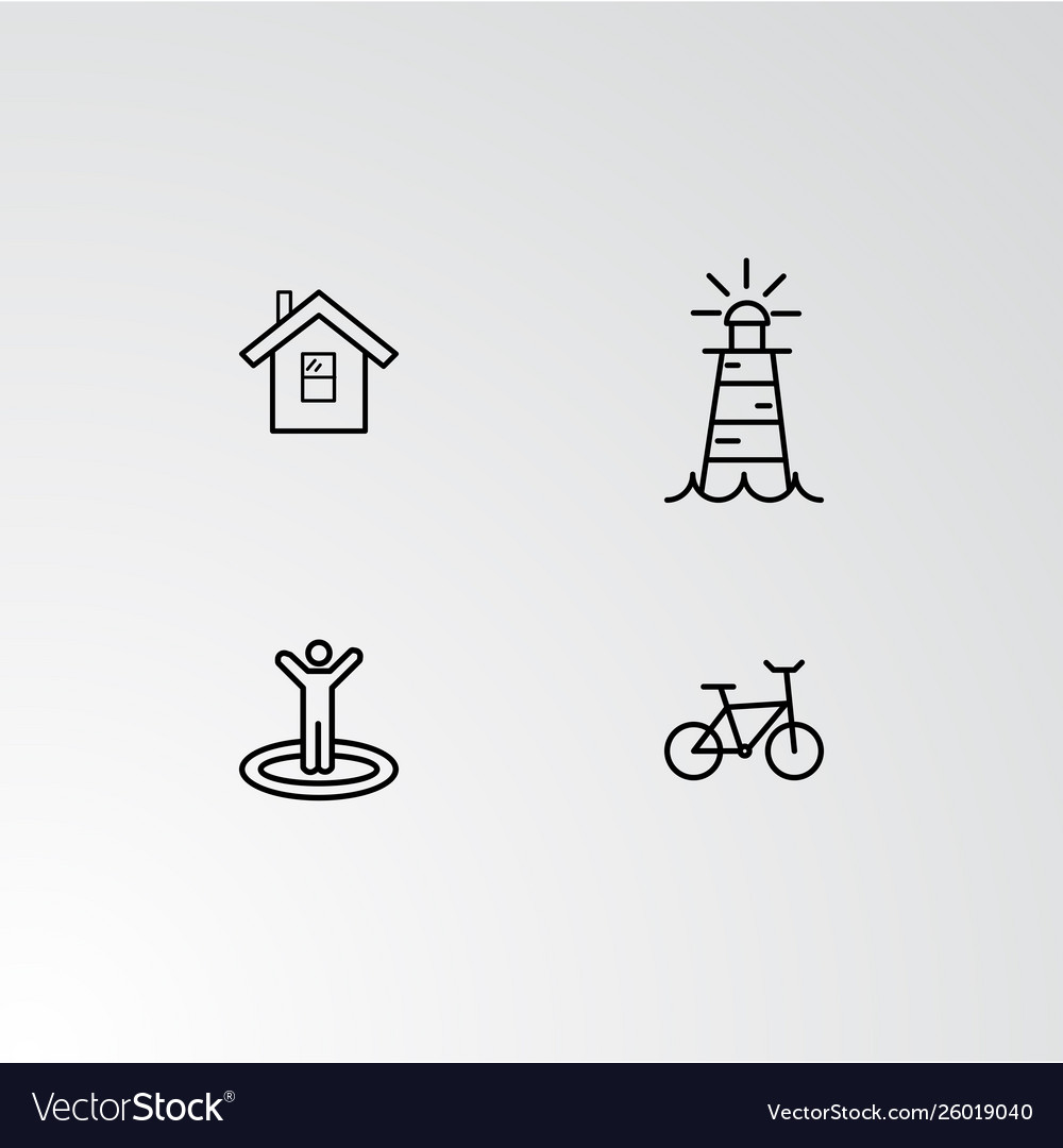 Set 4 perfect icons for navigation