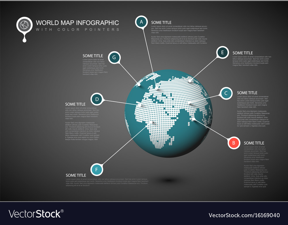 World Map Pointer Globe