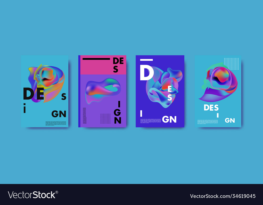 Abstract colorful liquid and fluid pattern