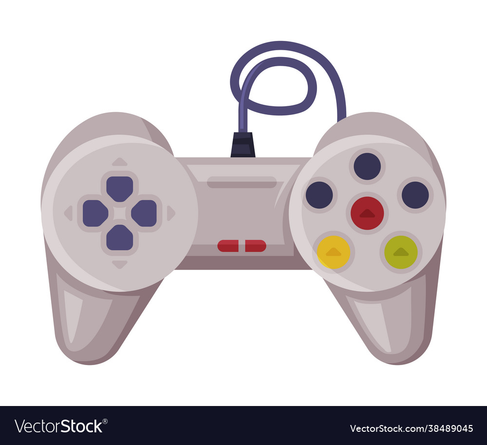 Game controller joystick modern console vector image Game controller joystick modern console
