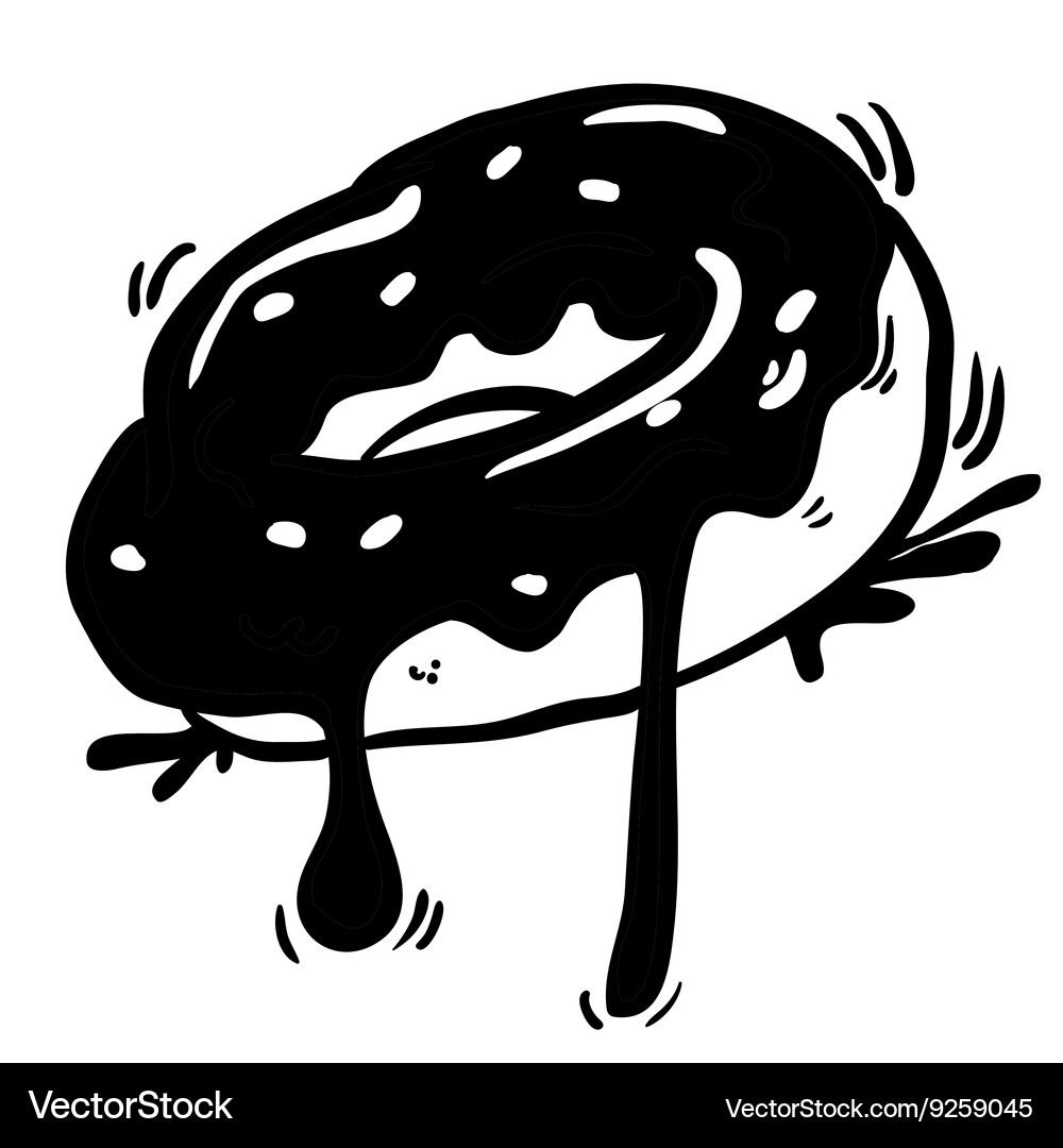 Glazed donut Royalty Free Vector Image - VectorStock