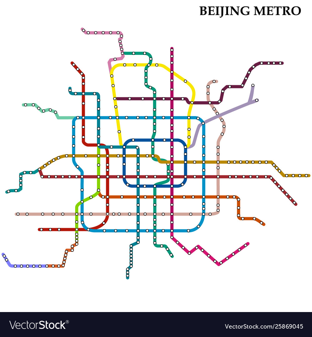 Map metro subway