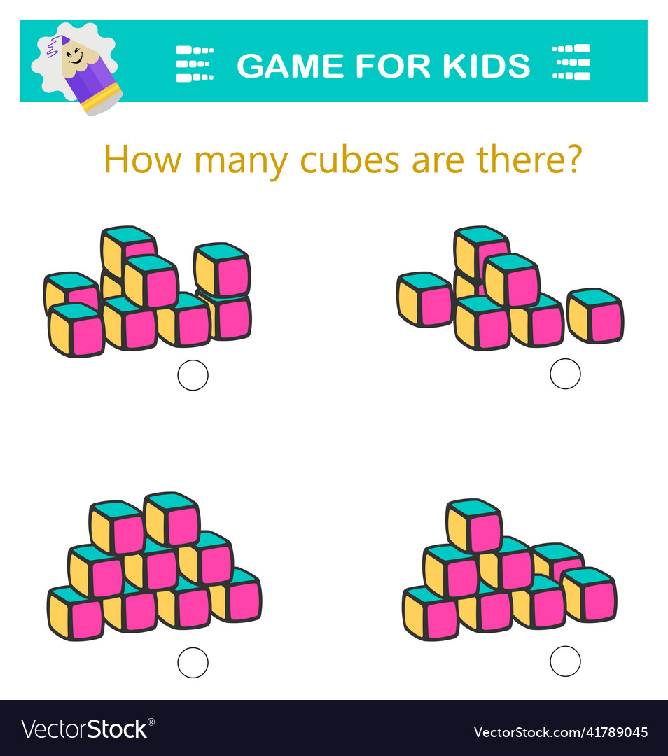 Math logic game attention tasks for children