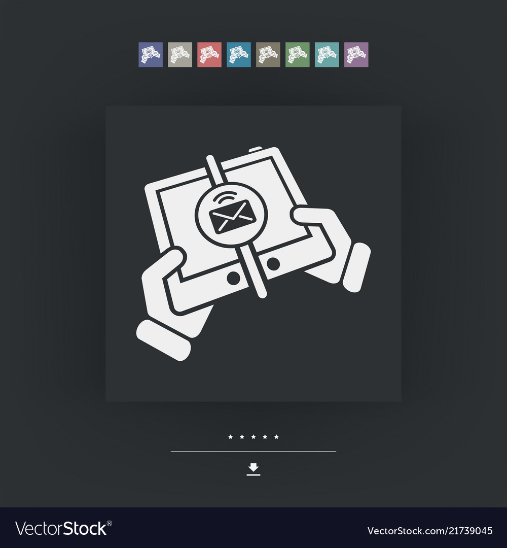 Message sending icon vector image Message sending icon