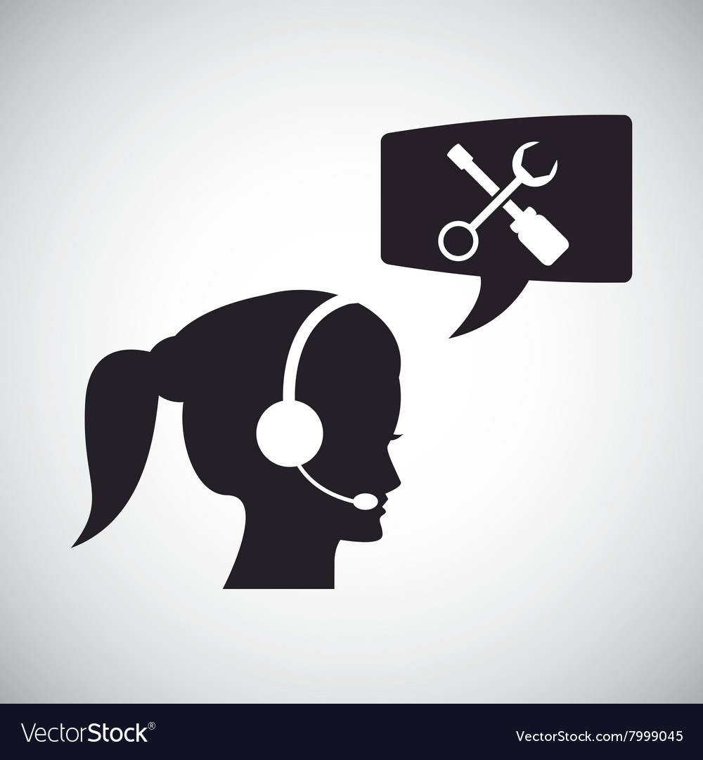 Operator icon design vector image Operator icon design