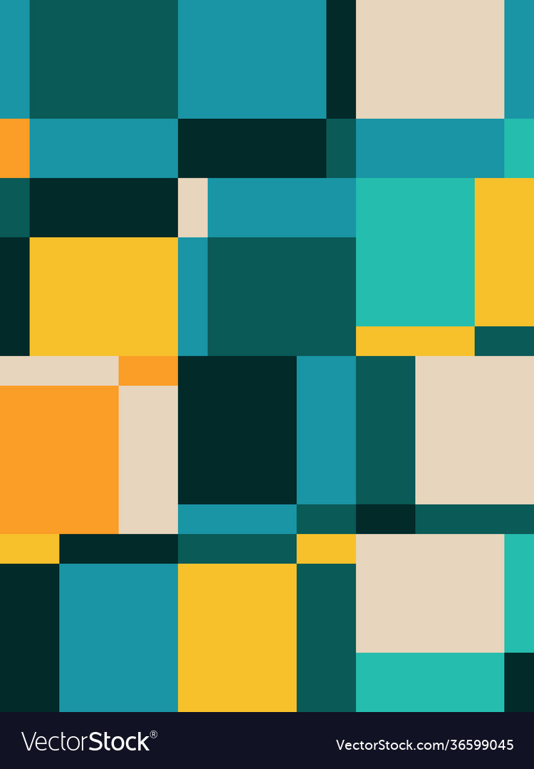 Square abstract pattern design vector image Square abstract pattern design