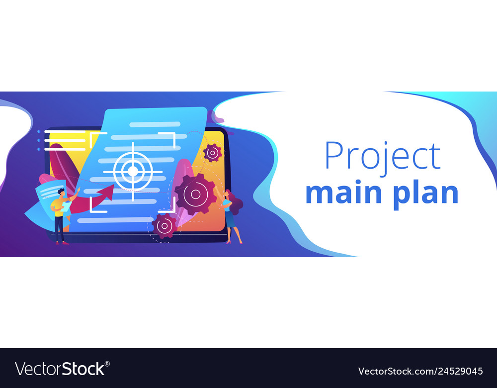 Vision and scope document concept banner header Vector Image Vision and scope document concept banner header