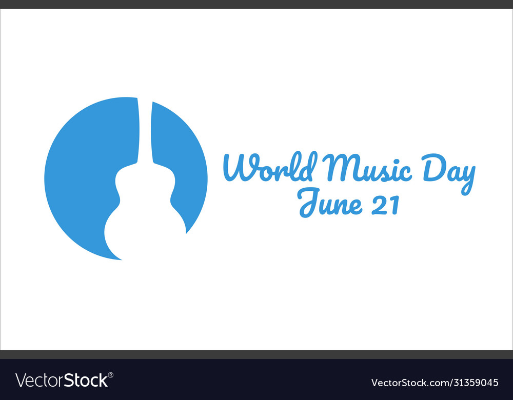 World music day june 21 holiday concept