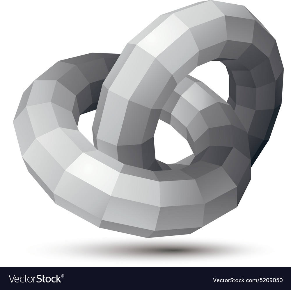 3d abstract design object polygonal complicated