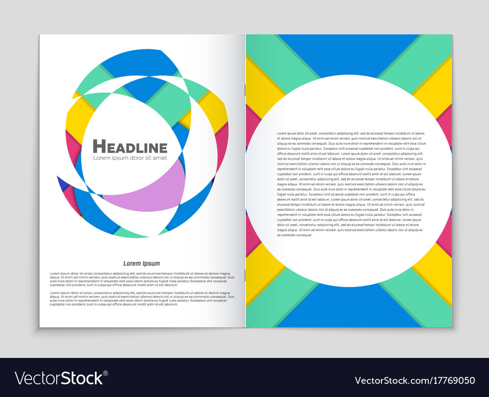 Abstract layout background set for art