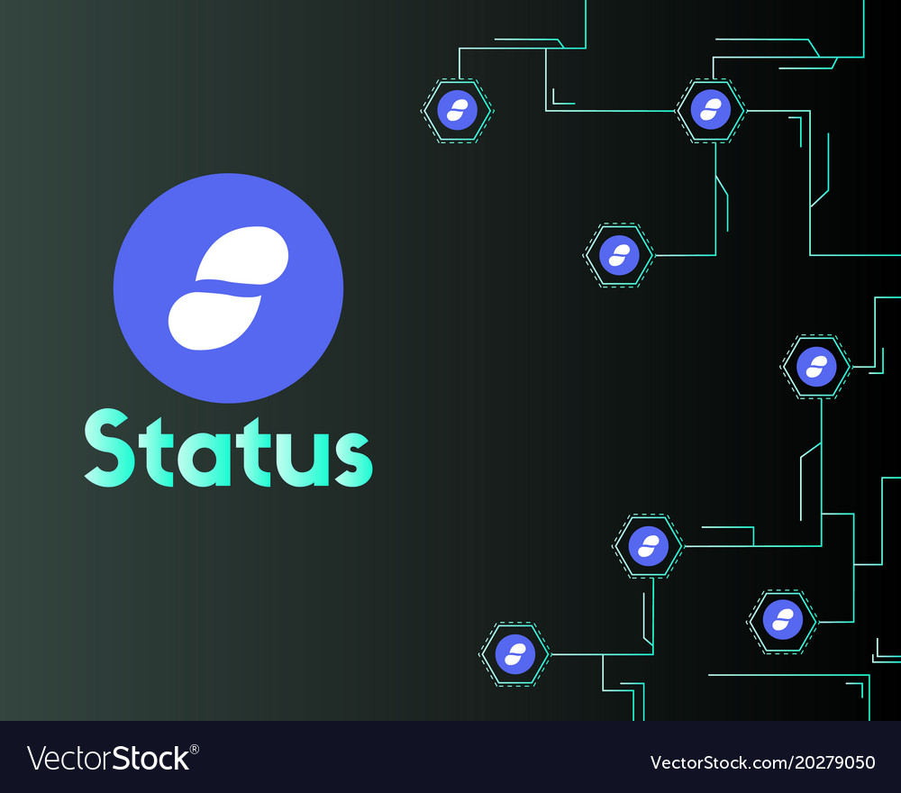 Cryptocurrency status circuit style background