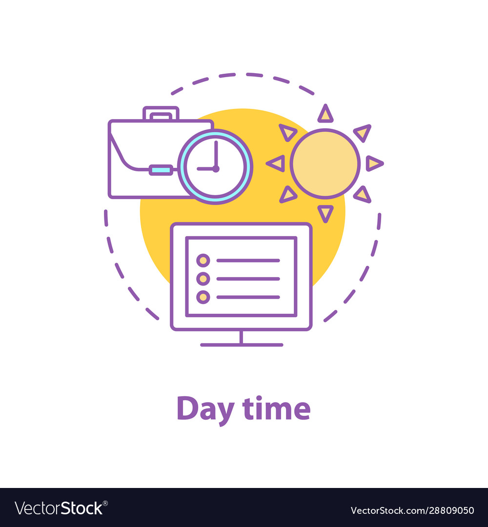 Day time concept icon