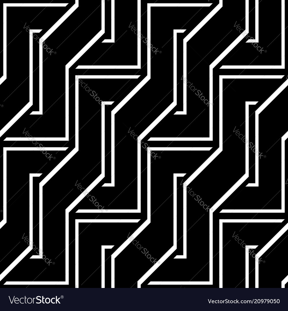 Design seamless monochrome zigzag pattern
