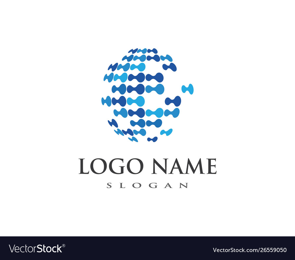 Globe logo Royalty Free Vector Image - VectorStock