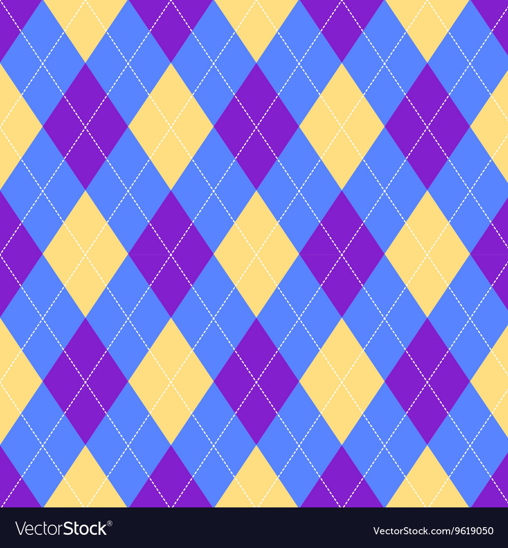 Seamless argyle pattern diamond shapes background