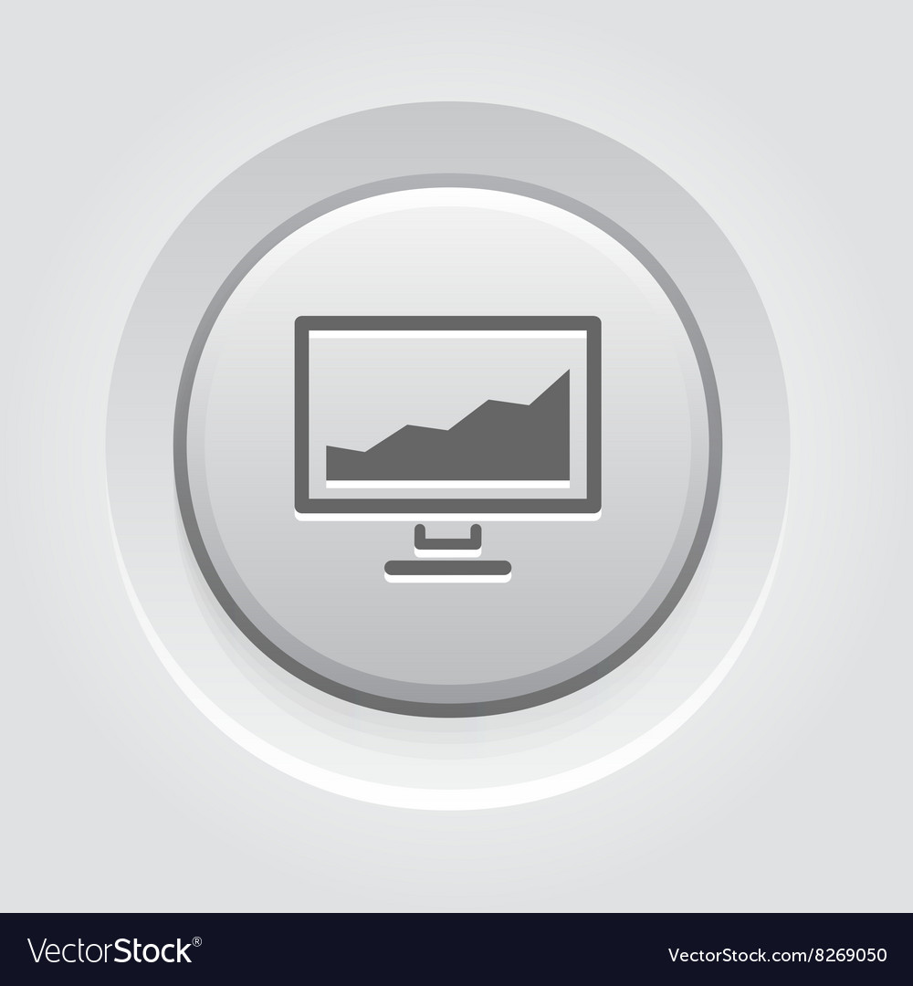 Statistics icon button design