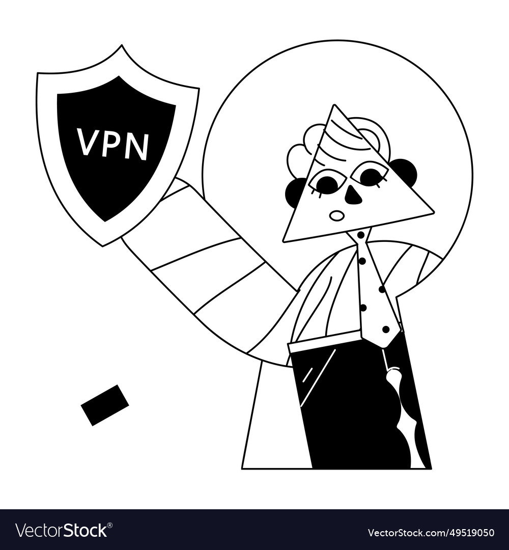Vpn security Royalty Free Vector Image - VectorStock