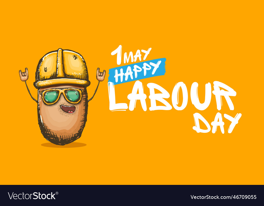 1 may labour day horizontal banner with cartoon