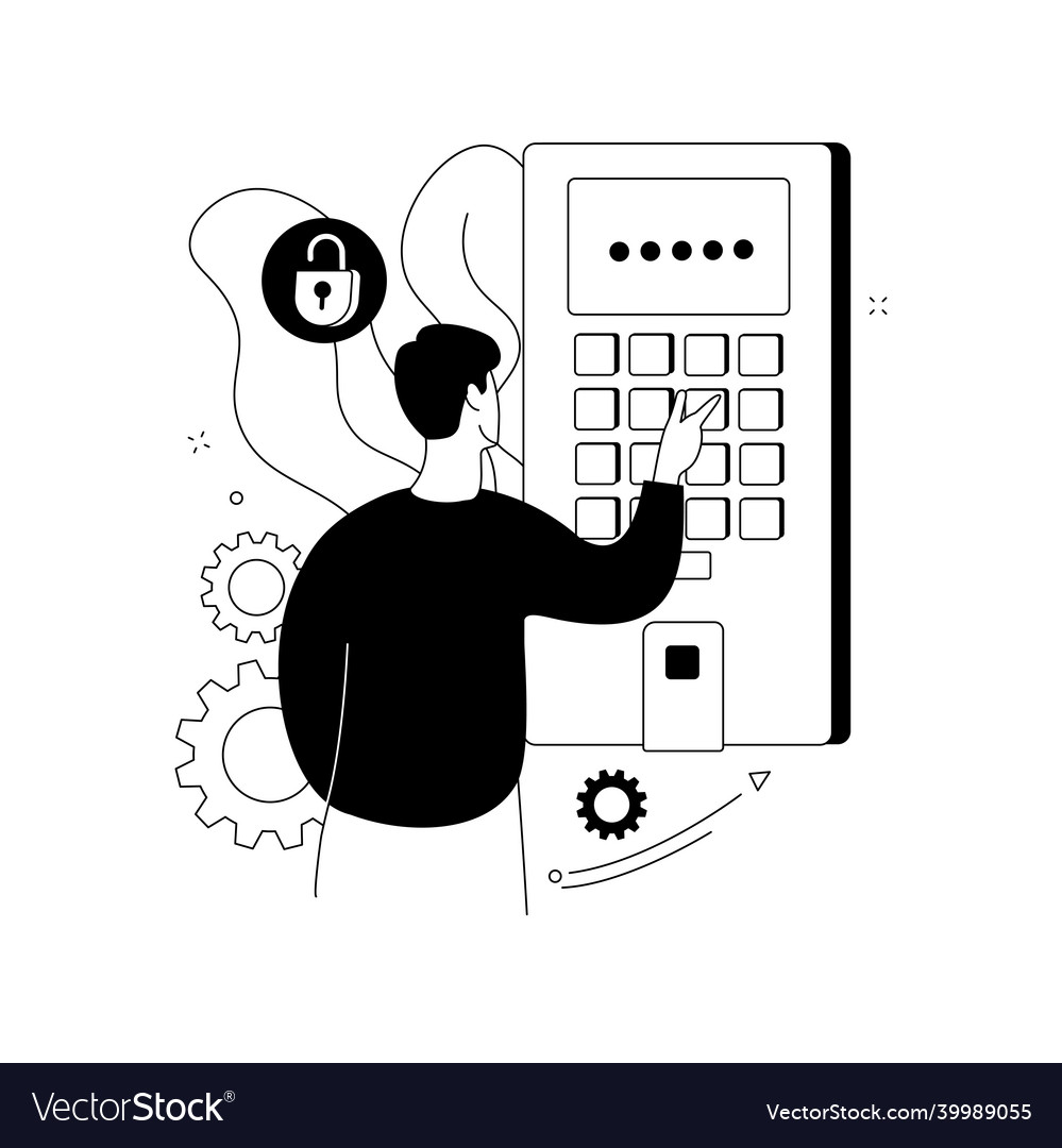 Access control system abstract concept vector image Access control system abstract concept