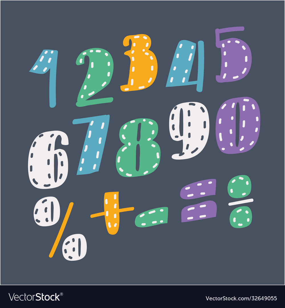 Numbers figures. Numbers and figures.