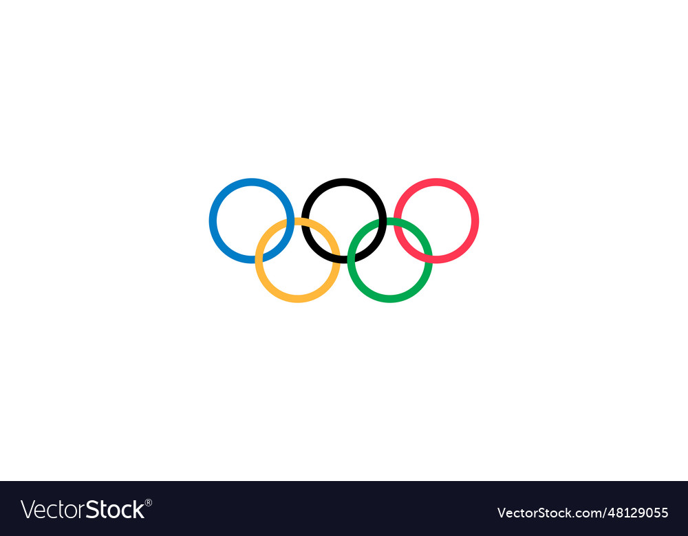 Five rings Royalty Free Vector Image - VectorStock