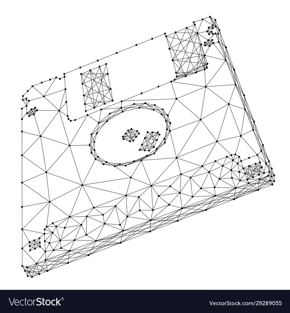 Floppy disk magnetic data from abstract vector image Floppy disk magnetic data from abstract