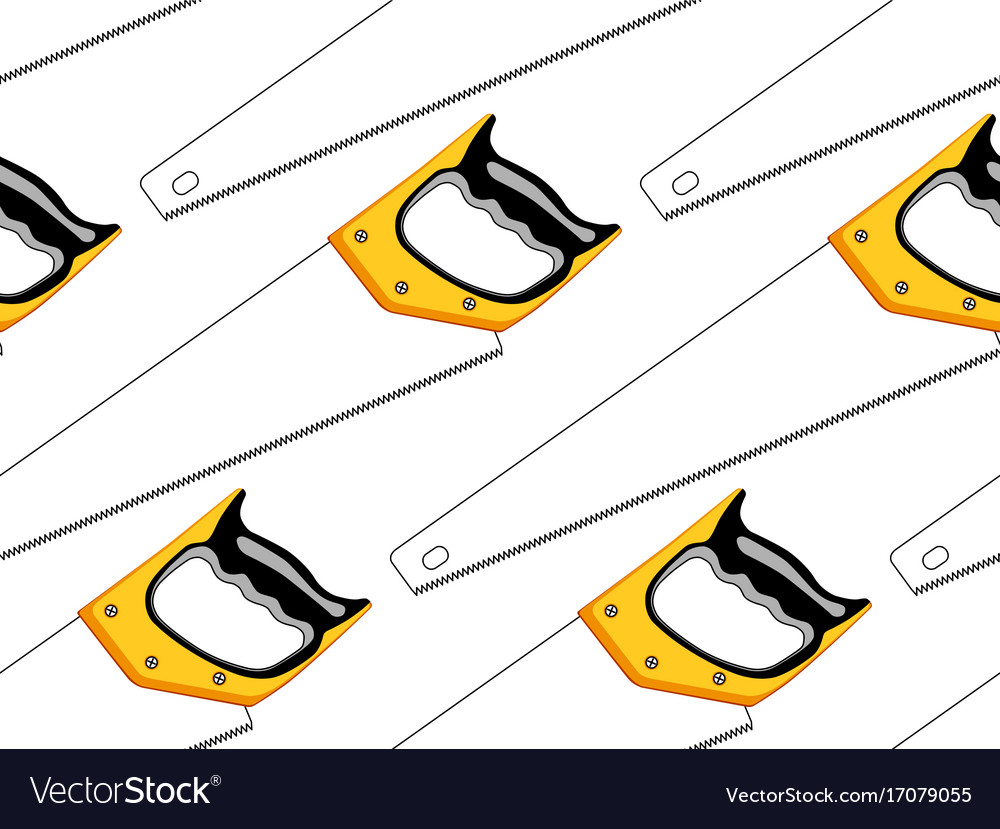 Hacksaw seamless pattern