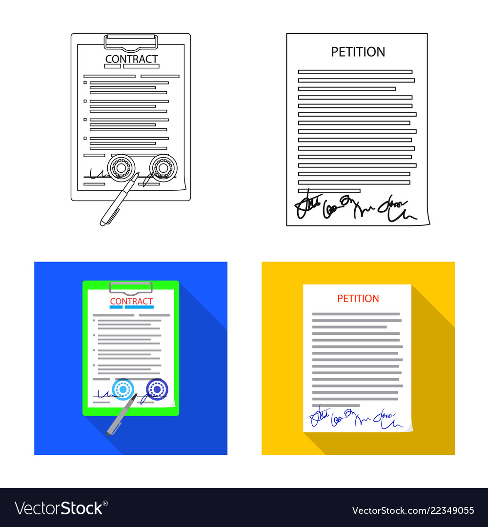 Isolated object of form and document logo