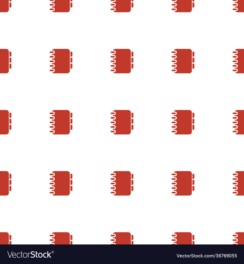 Notebook icon pattern seamless white background