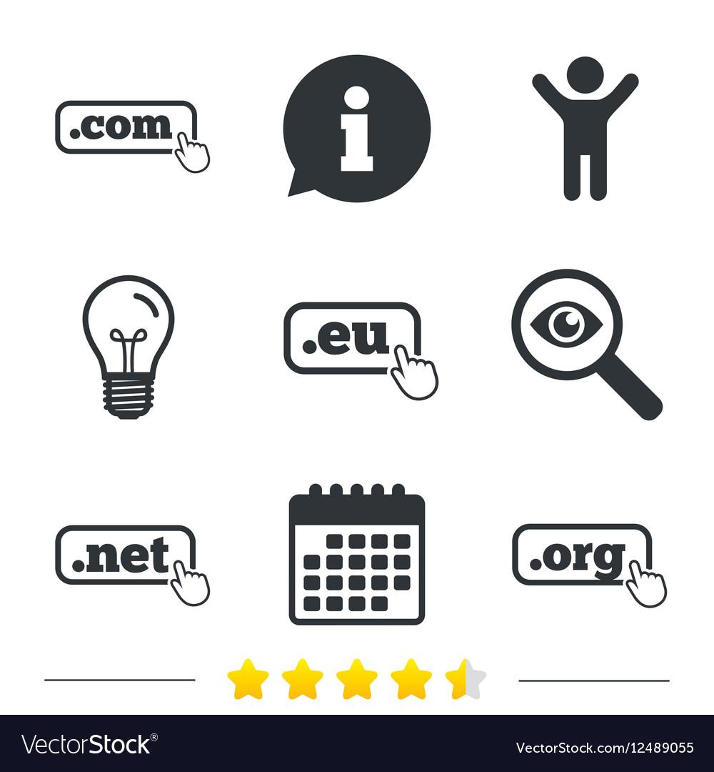 Top-Level-Domains signiert com eu net und org