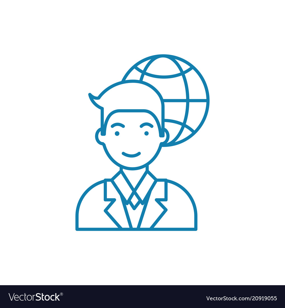 Web developer linear icon concept