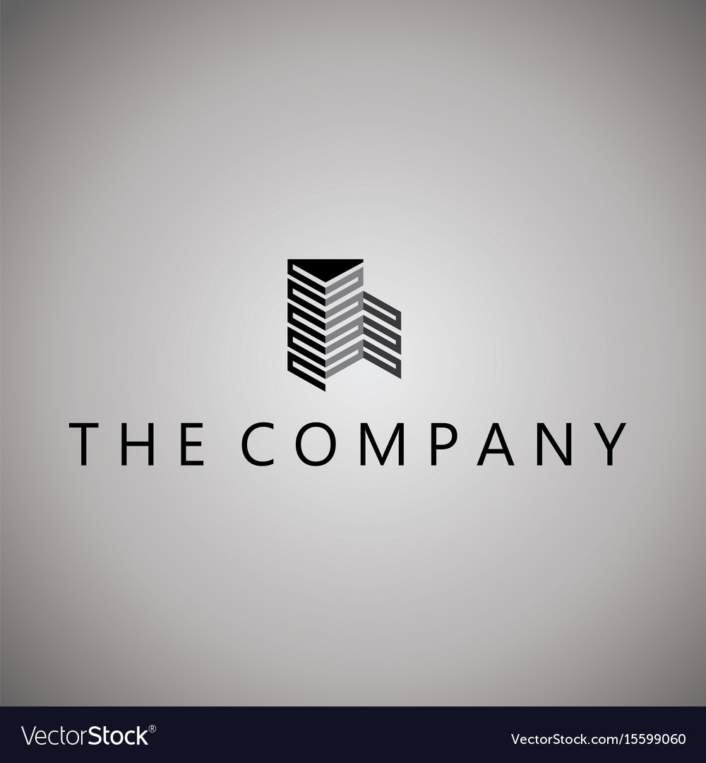 Building logo ideas design on Royalty Free Vector Image