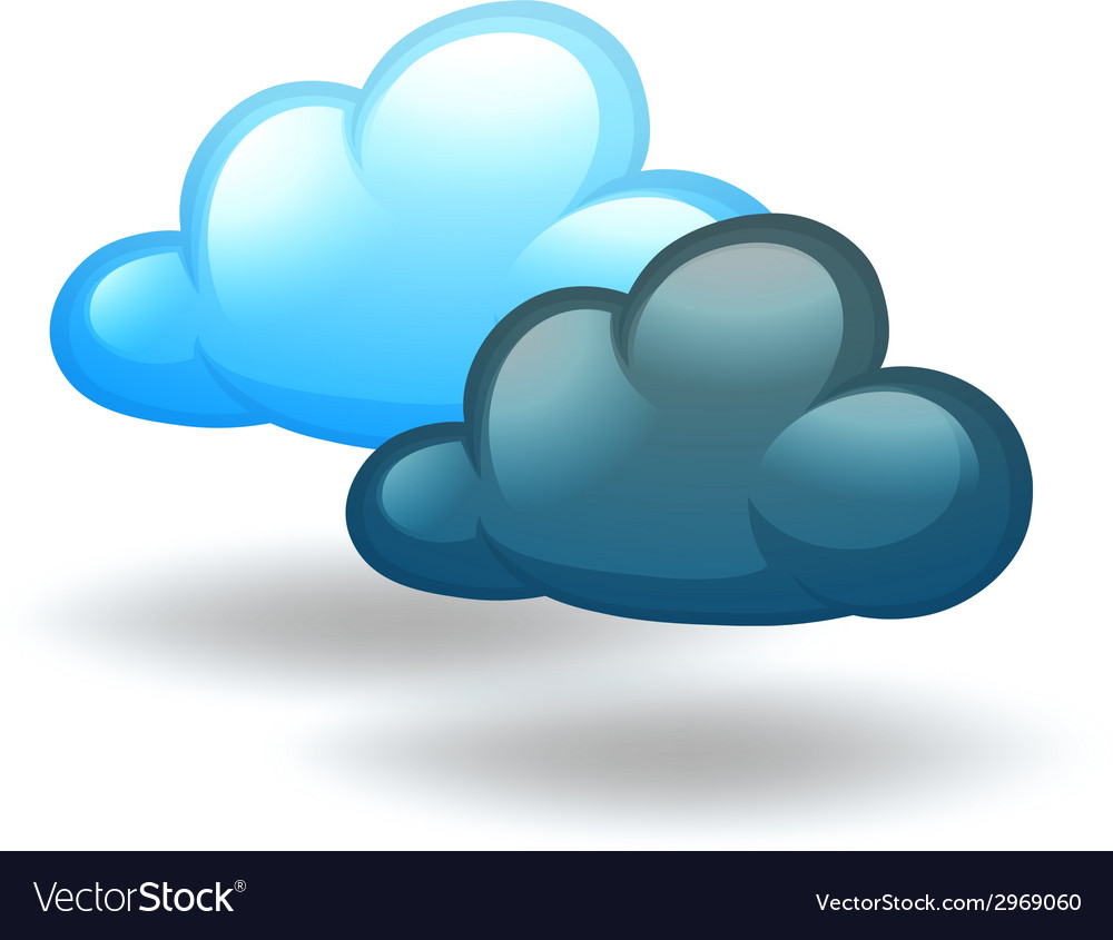 Cloudy weather Royalty Free Vector Image - VectorStock