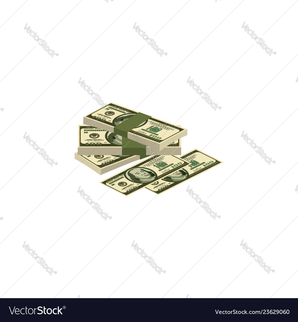 Color image a pile of money cash dollars