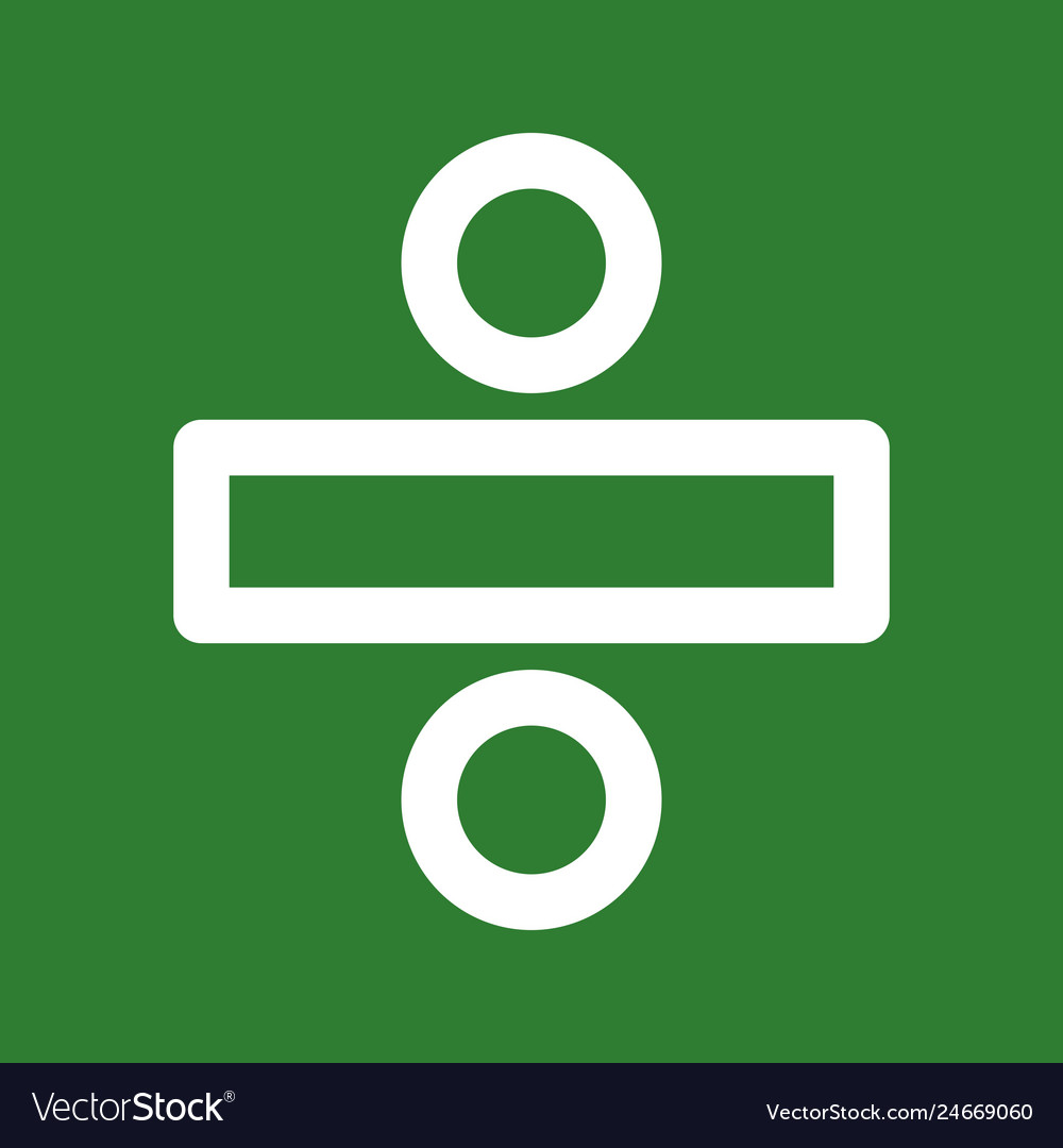 Divide Symbol Icon
