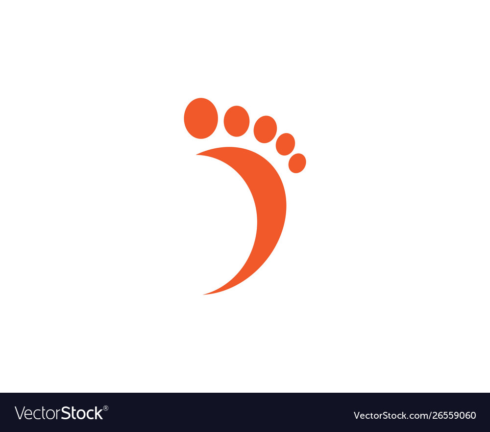 Foot logo Royalty Free Vector Image - VectorStock