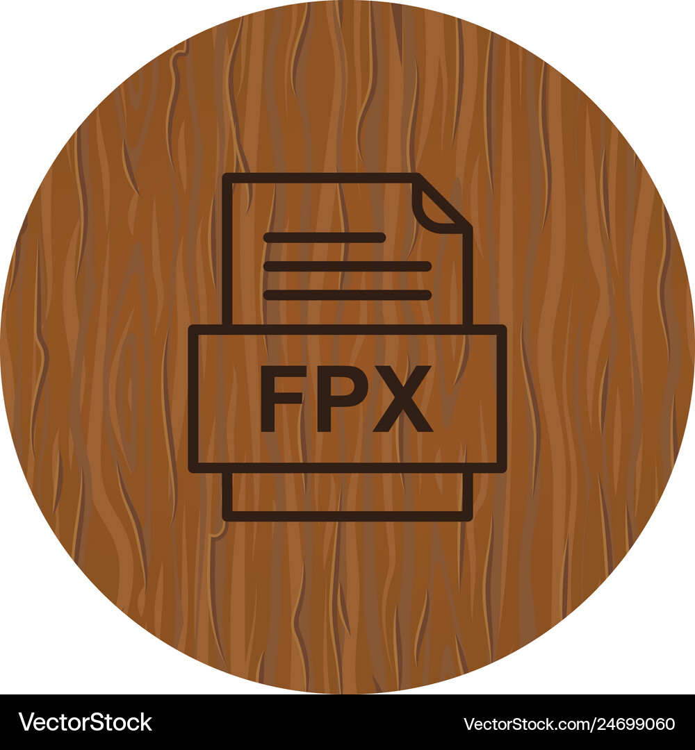 Fpx file document icon Royalty Free Vector Image