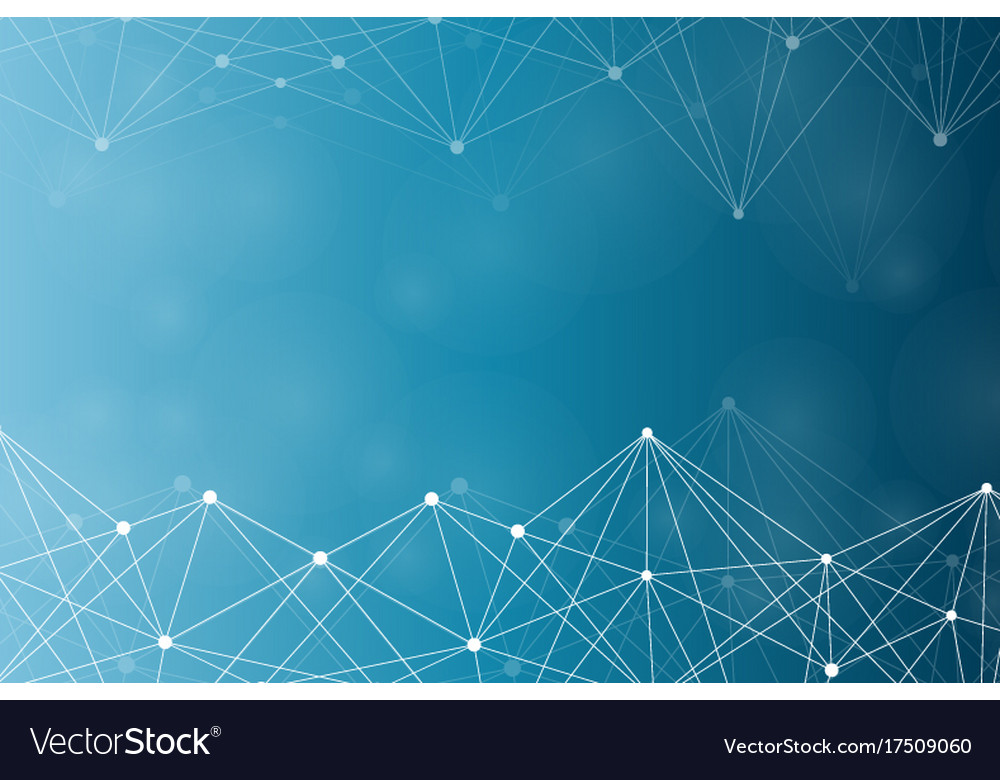 Geometric abstract background with connected line