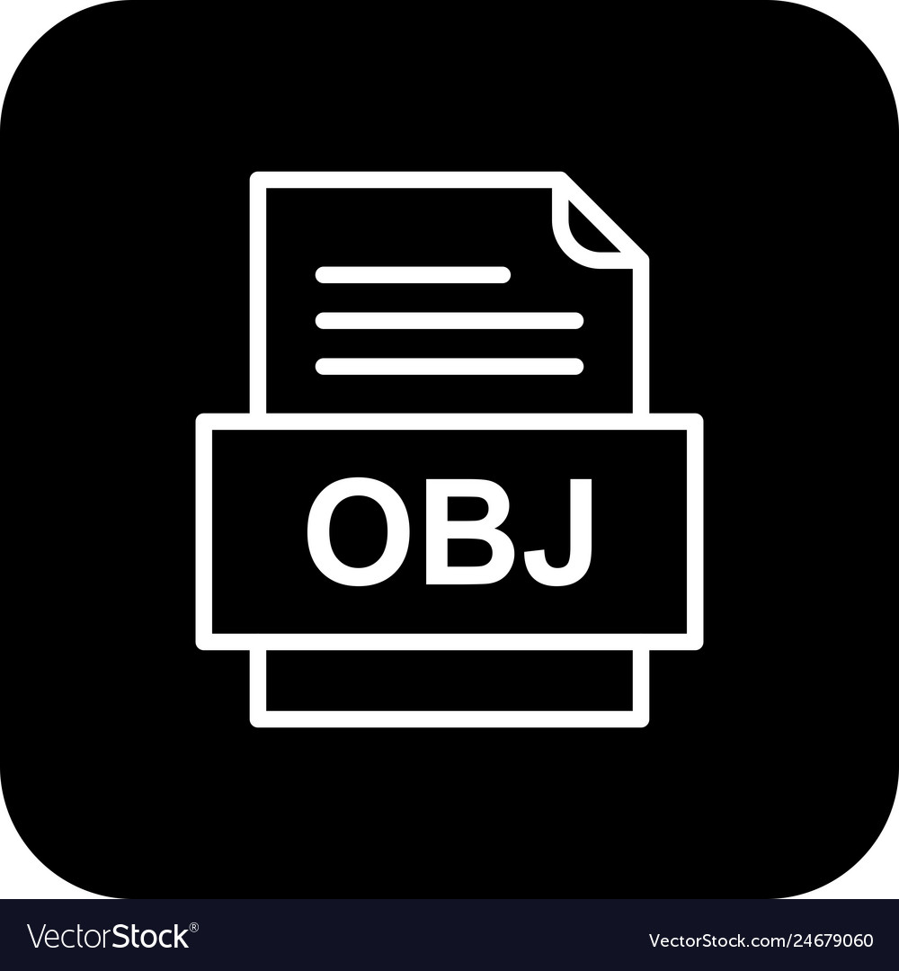 Obj file document icon