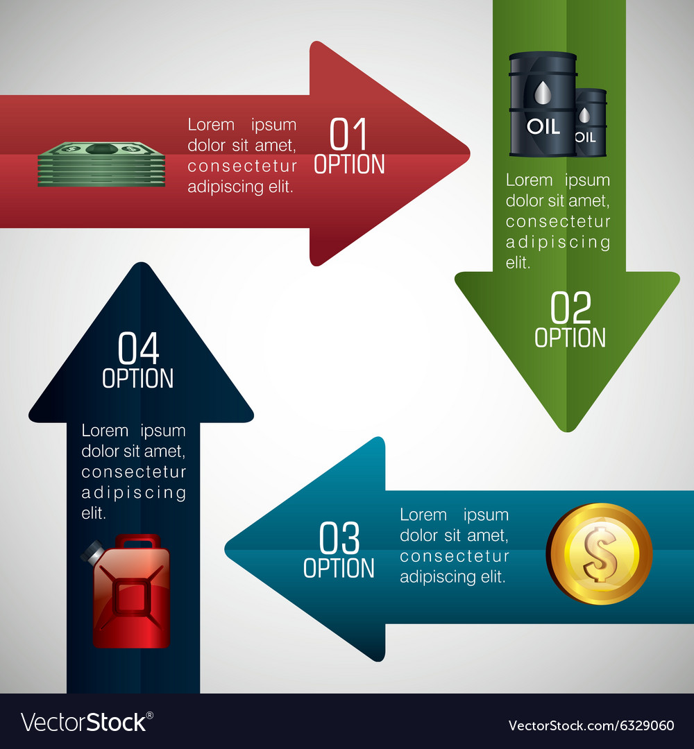 Oil prices infographic design