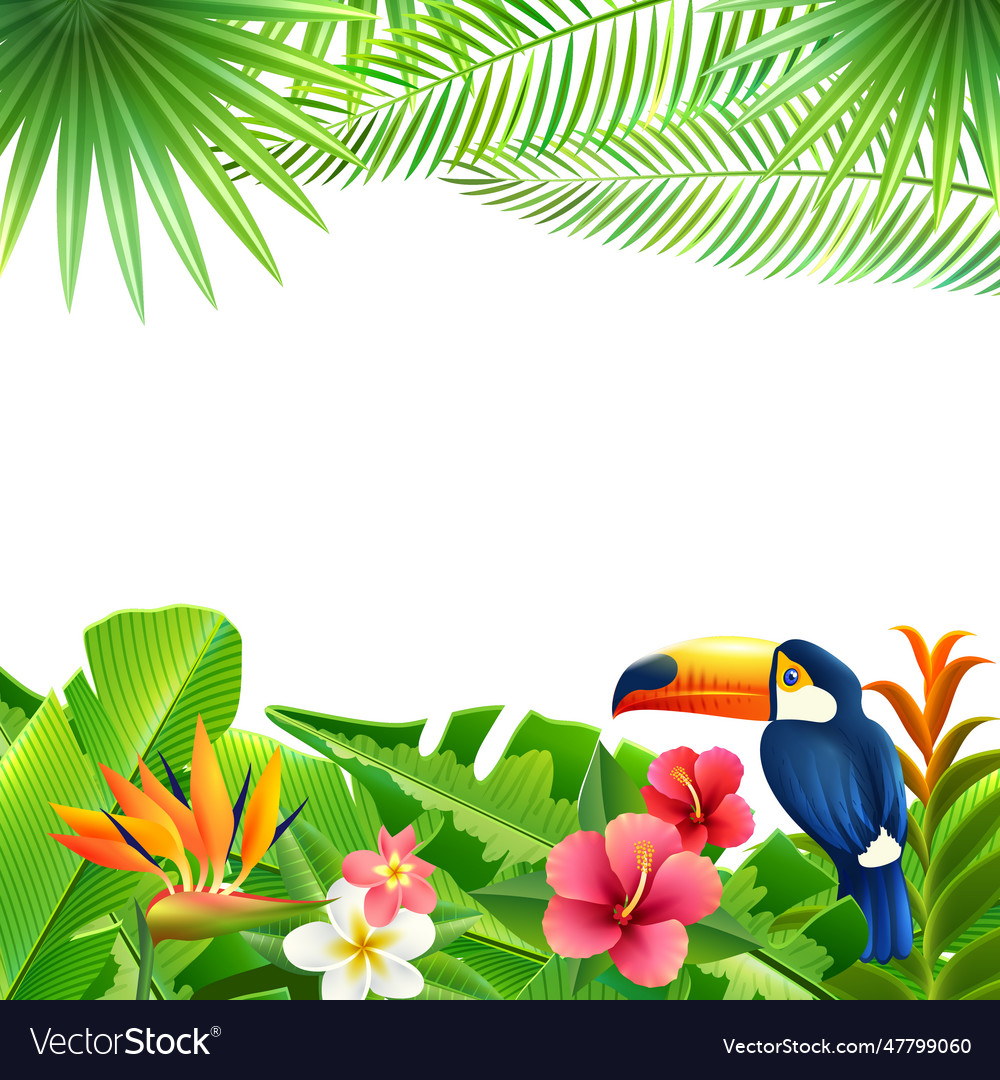 Tropical landscape background landscape Royalty Free Vector