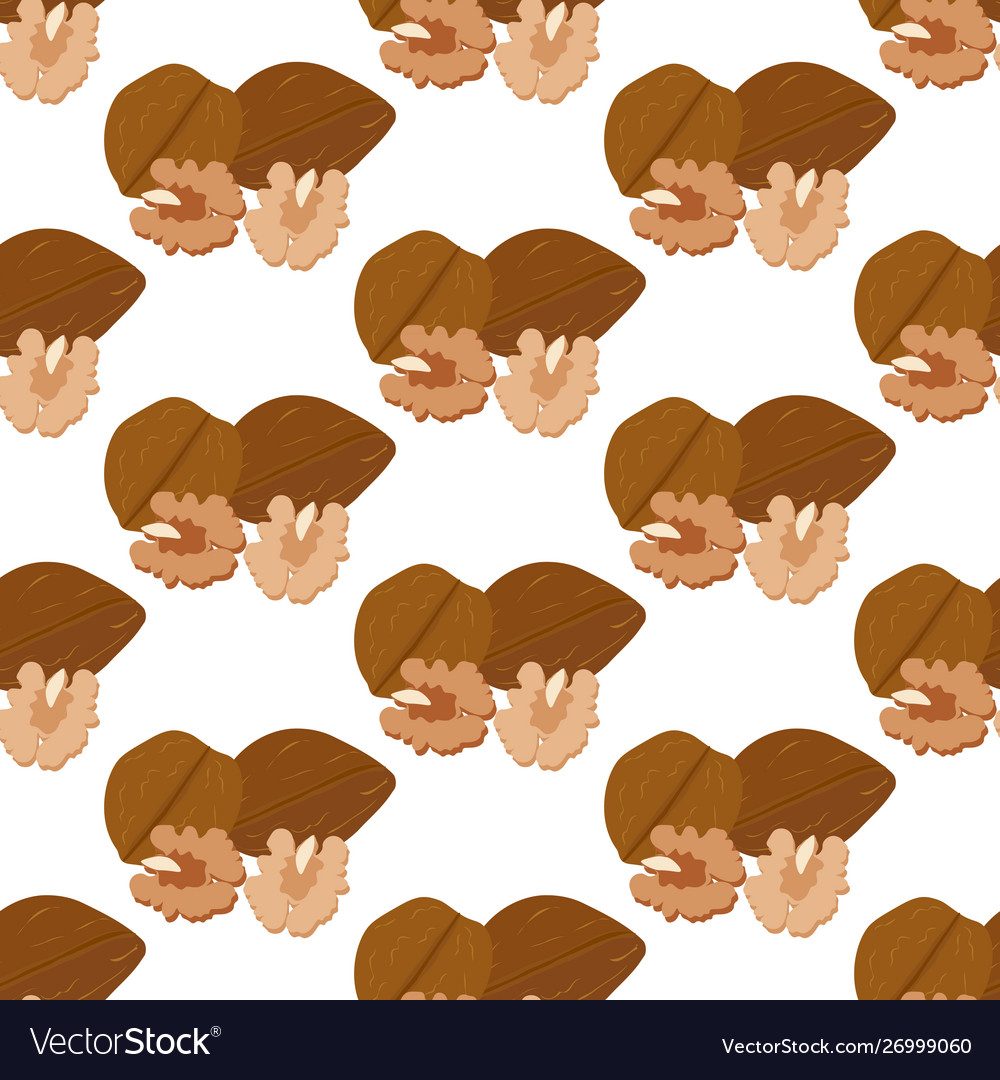 Walnut seamless pattern