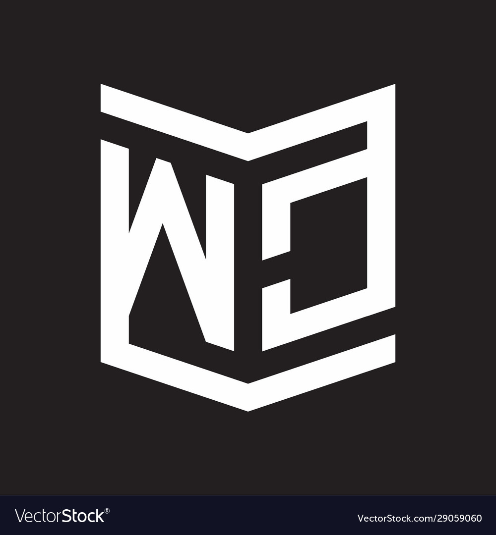 Wc logo emblem monogram with shield style design