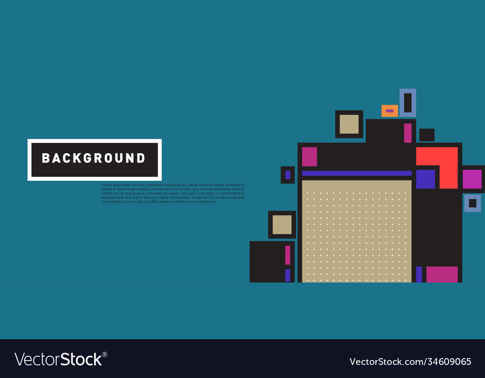 Abstract colorful rectangle background for banner vector image Abstract colorful rectangle background for banner