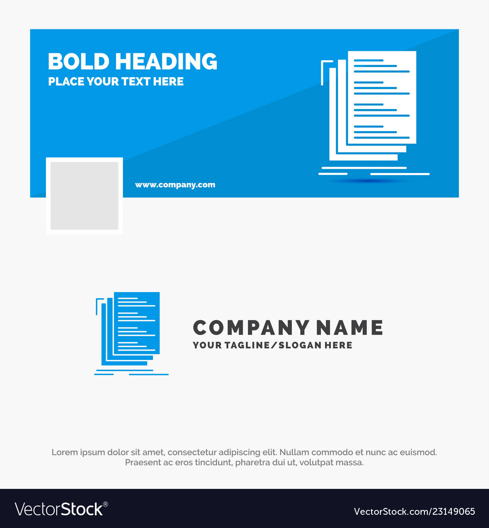 Blue business logo template for code coding vector image Blue business logo template for code coding