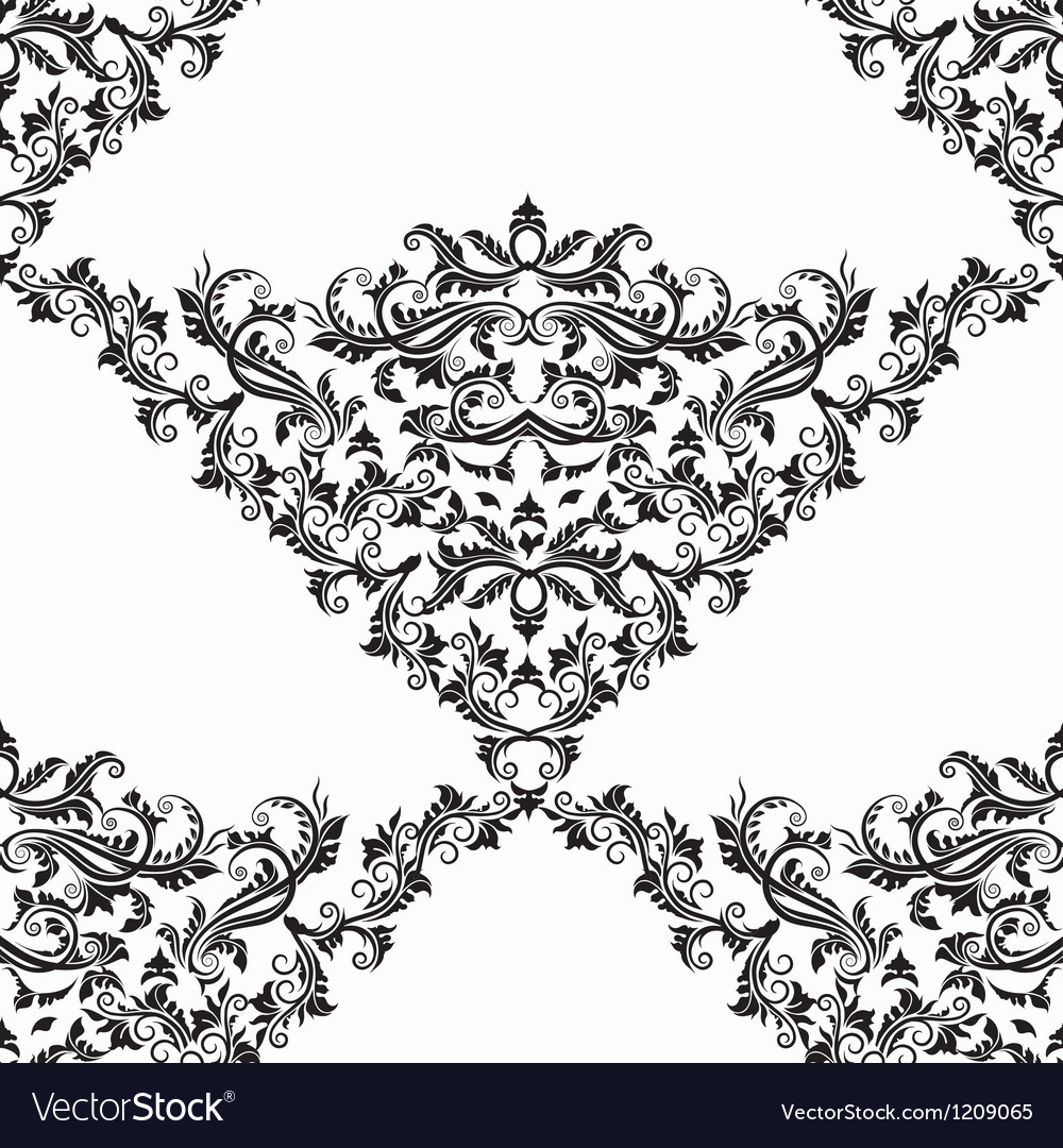 Damask seamless pattern