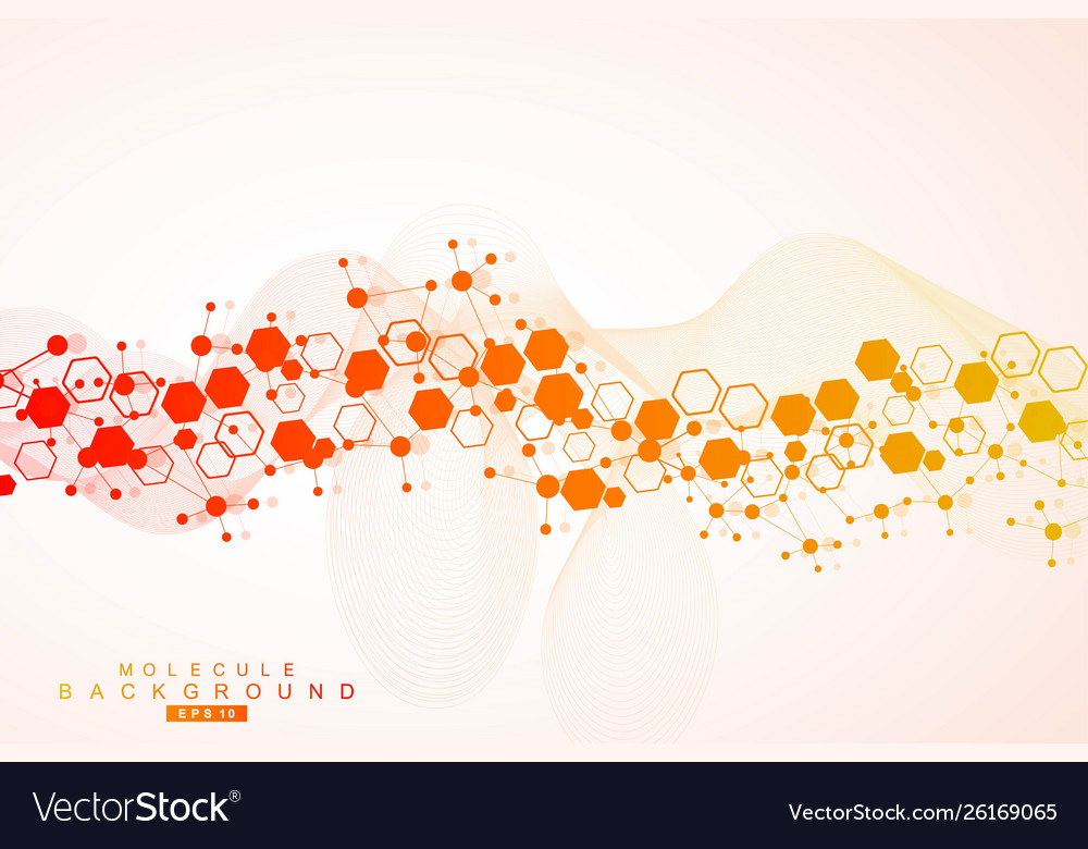 Hexagonal abstract background big data vector image Hexagonal abstract background big data