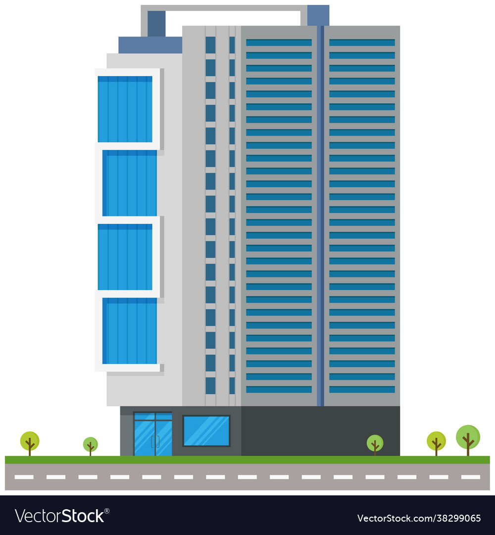 Office building Royalty Free Vector Image - VectorStock