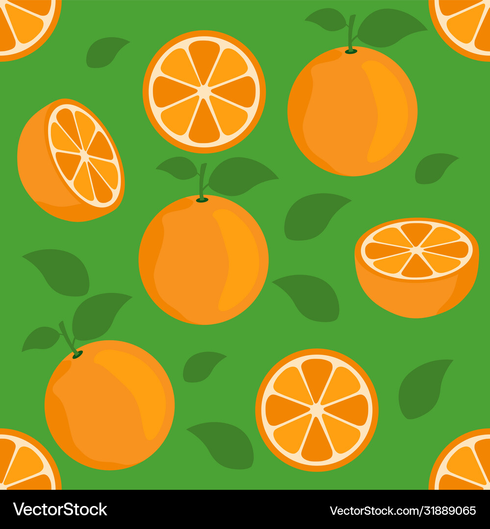 Orange citrus pattern texture background Vector Image