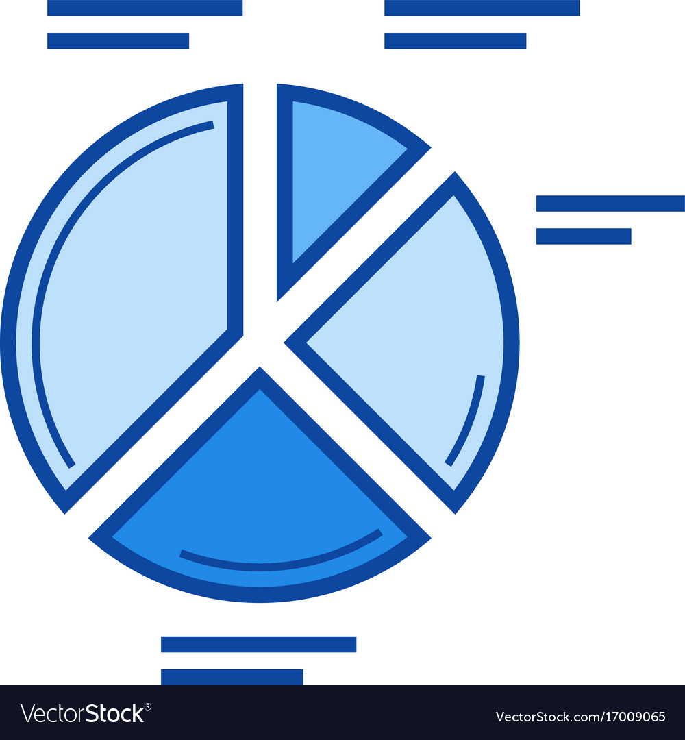 Pie chart line icon